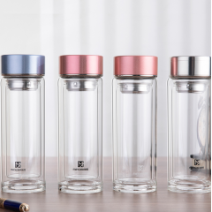 明霞 双层玻璃杯 MX3350-350 350ml
