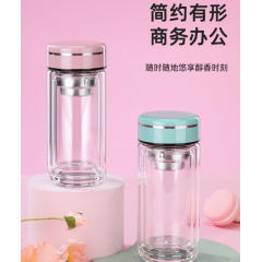 明霞 双层时尚玻璃杯 MX3545-ST260 260ML