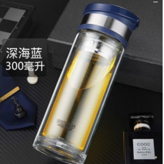 明霞 双层玻璃杯 MX2761-350 350ml