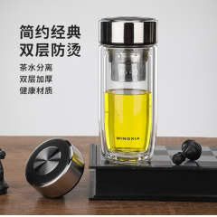 明霞 异形双层玻璃杯 MX3547-ST280 280ml