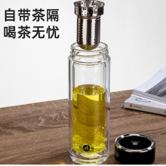 明霞 商务双层玻璃杯 MX3537-ST320 320ml