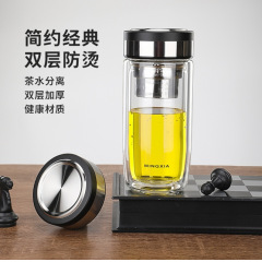 明霞 异形双层玻璃杯 MX3548-ST400 400ml