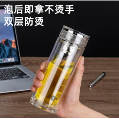 明霞 双层时尚玻璃杯 MX3533-ST350 350ml