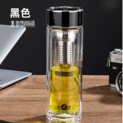 明霞 商务双层玻璃杯 MX3537-ST360 360ml