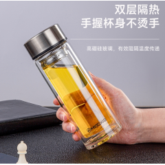 明霞 双层玻璃杯 MX1003-ST300 300ml