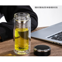 明霞 双层玻璃杯 MX3546-ST320 320ml