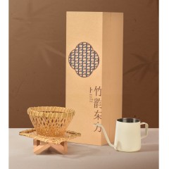 清朴堂 竹韵东方 竹编咖啡 - 手冲套装