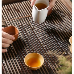 清朴堂 大器圆福 朱泥五福杯·香茶款