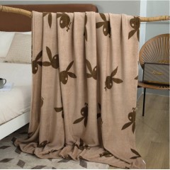 花花公子 貂狐绒毯-幸福兔 150cm*200cm  HDHT2023