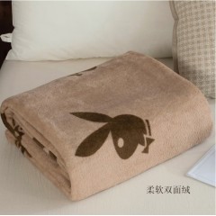 花花公子 貂狐绒毯-幸福兔 150cm*200cm  HDHT2023