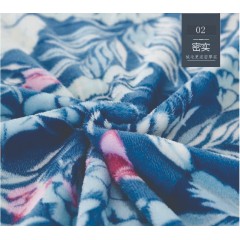 花花公子 貂狐绒毯-春野  180cm*200cm  HDHT06