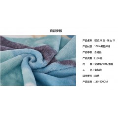 花花公子 貂狐绒毯-潮生活 180*200cm  HDHT07