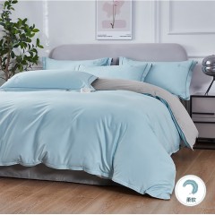 花花公子 长绒棉四件套-天青 200cm*230cm H4HX24