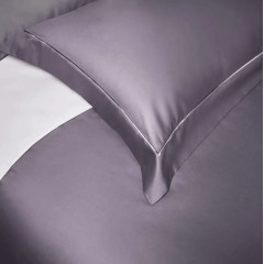 花花公子 长绒棉四件套-紫灰 200cm*230cm H4CRM01