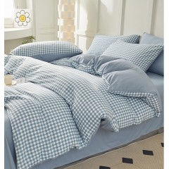 PIERTE POLO 皮尔特保罗 色织水洗四件套-蓝小格 200cm*230cm POLOS-2321