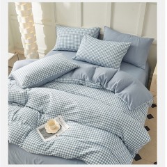 PIERTE POLO 皮尔特保罗 色织水洗四件套-蓝小格 200cm*230cm POLOS-2321