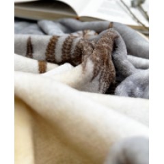 水星家纺 秋日温情法兰绒毯  180cm*200cm 126359