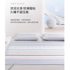 水星家纺 晨园悠香印花冰丝席 180cm×200cm 127627