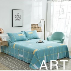 洁丽雅 纯棉经典磨毛四件套 200*230cm 格调-兰/格调-绿 CP1501