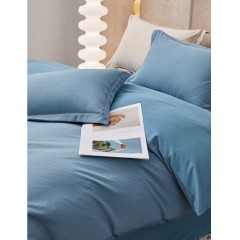 洁丽雅 典雅刺绣四件套 200*230cm 花漾-海石蓝/花漾-奶昔白  CP2409