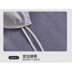 洁丽雅 纯棉经典磨毛四件套 200*230cm 半糖主义/格雷系灰 CP1501