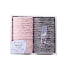 洁丽雅 经典全棉优品-2  72*34cm 95g  面巾*2条 （颜色混发）