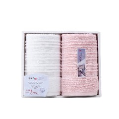 洁丽雅 经典全棉优品-2  72*34cm 95g  面巾*2条 （颜色混发）