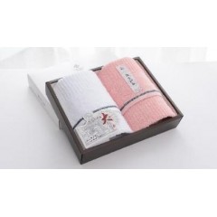 洁丽雅 雅致-2  68*34cm  80g  纯棉面巾*2条 颜色随机