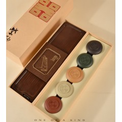 清朴堂 五帝杯茶盘套装