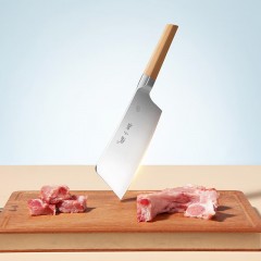 张小泉智•孔明套装刀具七件套 D31630100   斩骨刀165mm/切片刀195mm/小厨刀170mm/水果刀125mm/剪刀200mm/磨刀棒310mm/塑料刀座