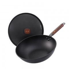 张小泉 手艺铁锅（带盖）  32cm  C31710100