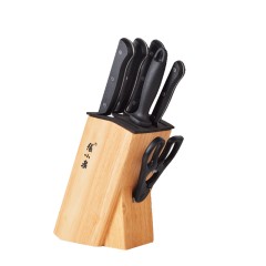 张小泉 和顺•刀具七件套  D31670100  砍刀 165/切片刀190/冻肉刀185/水果刀125 /剪刀200/磨刀棒320mm D31670100