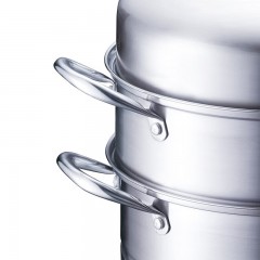 苏泊尔   易存储不锈钢三层复底蒸锅 28cm  SZ28B25