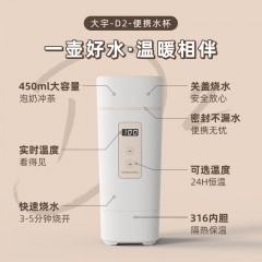 大宇（DAEWOO）便携式电热水壶 450mL D2