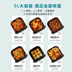 大宇（DAEWOO）空气炸锅 1500W 5L K11