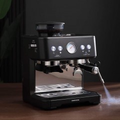 大宇（DAEWOO)  研磨一体式小型半自动咖啡机 2200W DY-KF22C(布朗黑)/DY-KF26A(科洛白)