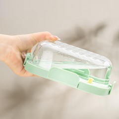 可美瑞特（COMATE）凌波微步耐热保鲜盒三件套C  椭圆800ml*3+布包*1 YTLBWBBXH/L3C