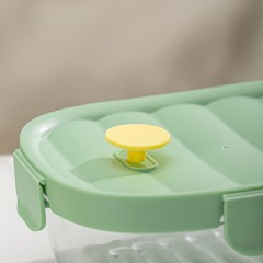 可美瑞特（COMATE）凌波微步耐热保鲜盒六件套 椭圆800ml*3+正方形650ml*1+长方形950ml*2+布包*1  YTLBWBBXH/L6