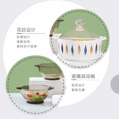 可美瑞特（COMATE）康馥陶瓷煲五件套 煲1200ml*1+牛奶杯480ml*2+双耳碗450ml*2  YTKFTCB/L5