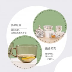 可美瑞特（COMATE）沉鱼落雁七件套A  大碗1400ml*1+碗360ml*4+手柄盘*1+饺子盘*1  YTCYLY/L7A