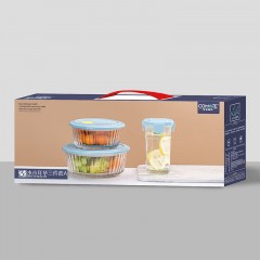 可美瑞特（COMATE）水木年华三件套A  大碗1200ml*1+小碗550ml*1+旅行杯400ml*1  YTSMNH/L3A