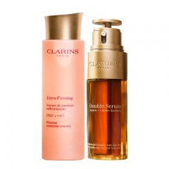 娇韵诗  双萃焕活修护精华露50ml（双萃精华）  焕颜弹力精华水200ml（新款弹簧水）