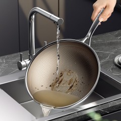 康巴赫（KBH）0氟钛蜂窝炒锅-套装 32cm LPB-C32T