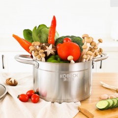 康巴赫（KBH）欧式不锈钢汤锅  22cm TOUC22A1