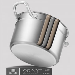 康巴赫（KBH）新欧式304不锈钢汤锅  22cm KGX-T220