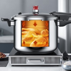 康巴赫（KBH）小红帽三层钢压力快锅 6L KYS-22A31E