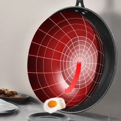 康巴赫（KBH）乐享麦饭石三件套 32cm+26cm+22cm LPB-T03L