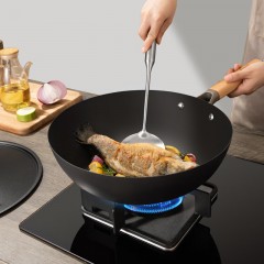 康巴赫（KBH）悦厨有钛无涂层不粘炒锅 32cm LPB-C32YC