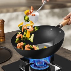 康巴赫（KBH）悦厨有钛无涂层不粘炒锅 32cm LPB-C32YC