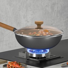 康巴赫（KBH）无涂层深氮炒锅+铲子 32cm  LPB-C32S